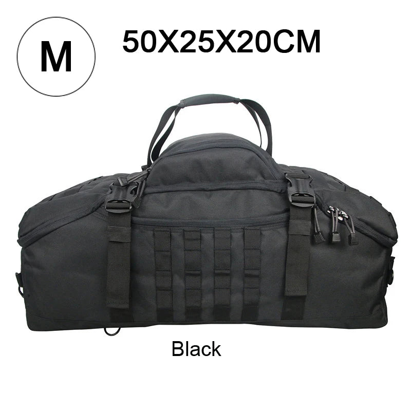 25L 45L 80L Sport Travel Bag Molle Tactical Backpack Gym Fitness Bag Large Duffle Bags for Camping Hunting Fishing