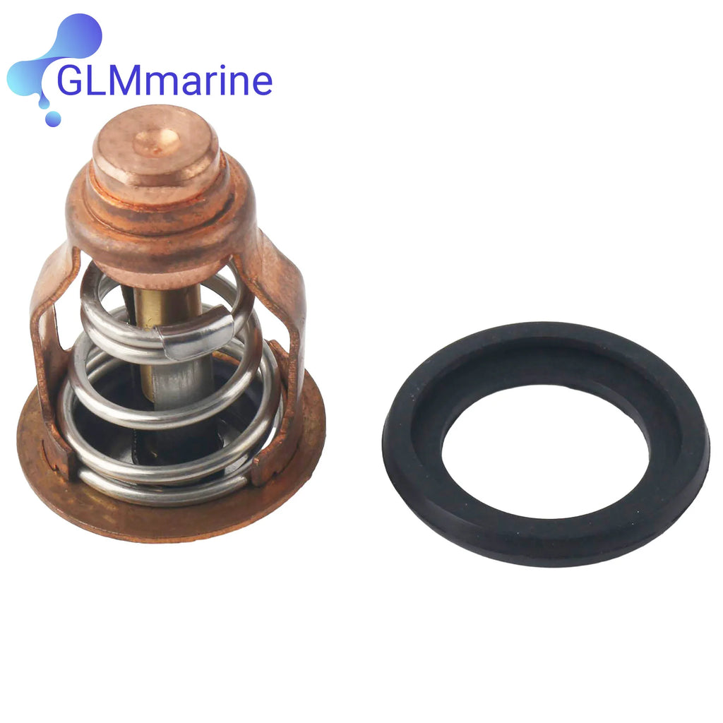 131°F 55°C Fit for Yamaha 6D9-12411 Outboard Thermostat Kit 4 Stroke 80 100 HP F80B F100D Motors Replacement 6D9-12411-00
