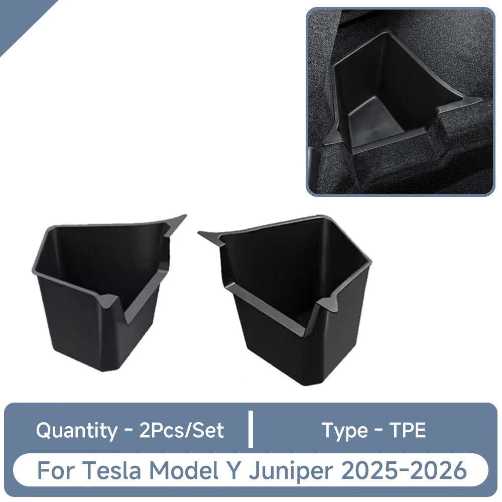 For Tesla Model Y Juniper Accessories Storage Box Set Stowing Tidying Storage Box Trash Can for Model Y Juniper 2025 2026