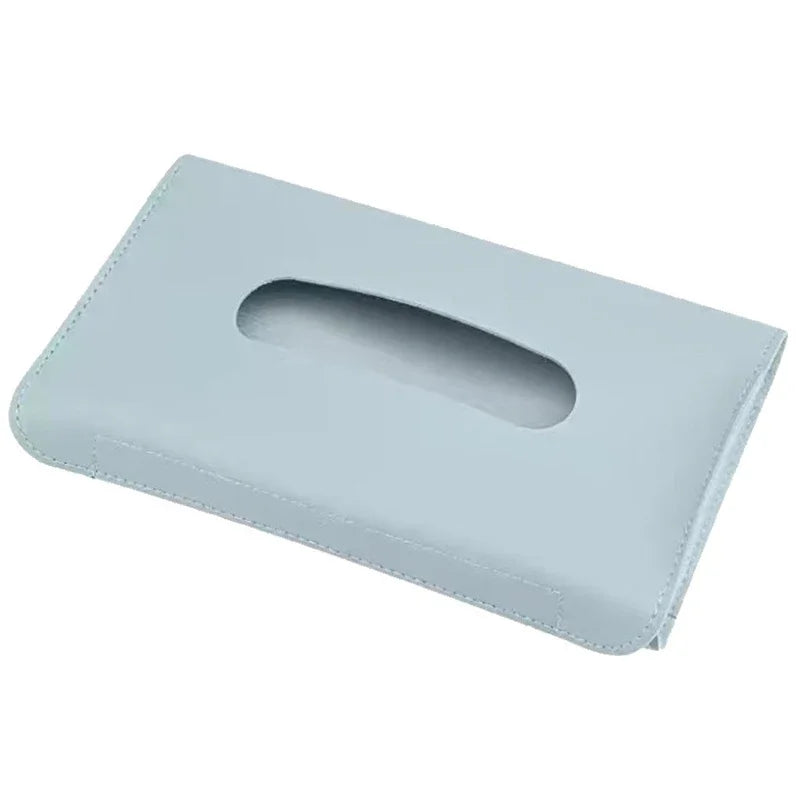 1Pc Car Tissue Boxes Universal Auto Sun Visor Dash-Mounted Board Armrest Tissue Mask Storage Box Holder Car Accessories Interior