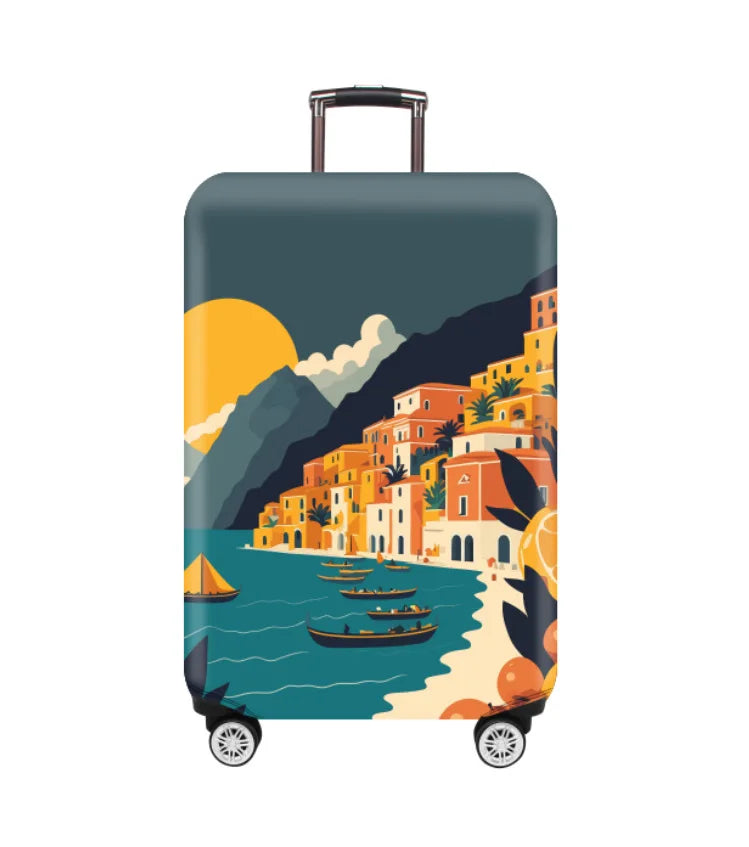 Thick Elastic Cartoon Luggage Protective Cover Zipper Suit For 18-32 inch Bag Suitcase Covers Trolley Cover Travel Accessories