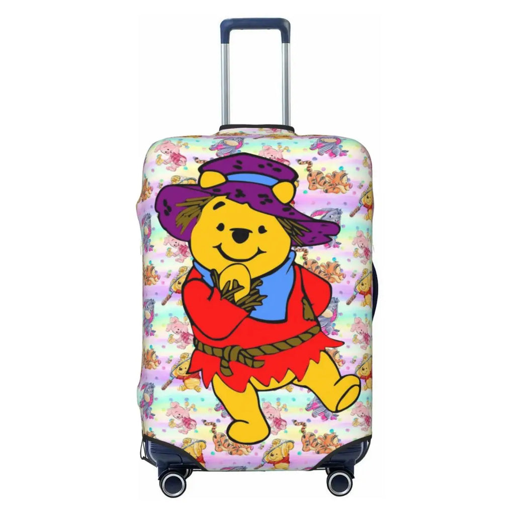 Custom W-Winnie Anime The Pooh Luggage Cover Fashion Suitcase Protector Covers Suit For 18-32 inch