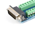 DB15 DP15 D-SUB VGA 15pin Female Male Adapter Jack Terminal PCB Board Double Row 15P Connector RS232 Serial Port Socket Plug