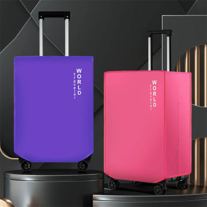 New Colorful Luggage Protector Cover Non-woven Luggage Cover Dustproof Trolley Suitcase Wear-resistant For 20/24/26/28/30inch
