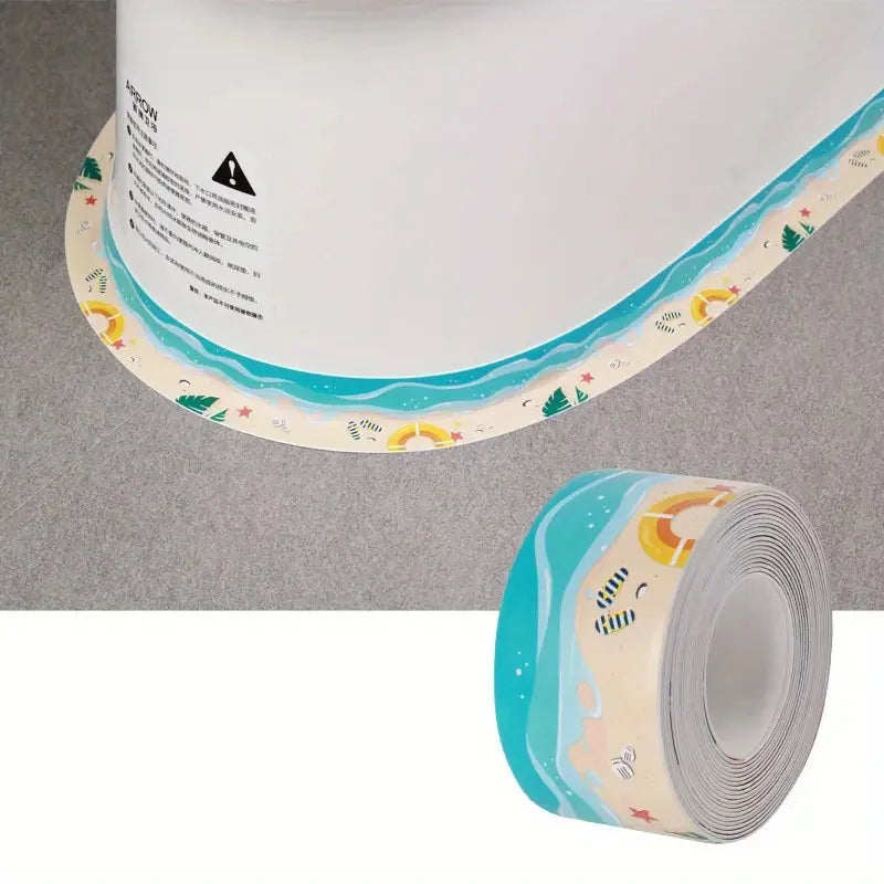Self Adhesive Caulking Tape for Toilet Base Sealer, Kitchen, Bathroom, Sink,Shower,Bathtub Edge Protector,PVC Caulk Strip Decor
