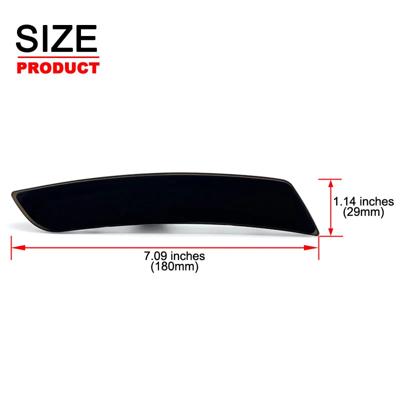 For Cadillac CTS 2014-2020 ATS 2015-2020 Smoked Lens LED Side Marker Reflectors Lamp Amber Front Side Fender Lights