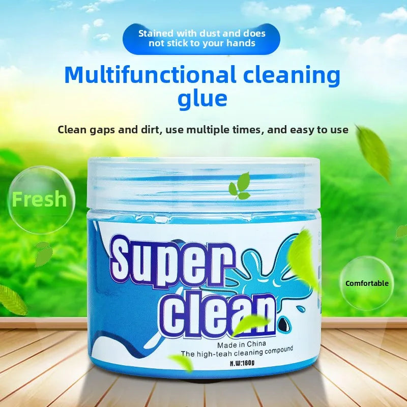 Crystal Cleaning Putty Car Interior Cleaning Slime Gel for Dust and Crevices Multifunctional Cleaner