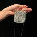 Silver Mini Rhinestone Evening Bag Acrylic Banquet Bag for Women Fashion Evening Party  Clutch Purse Shinny Small Wallet 2026