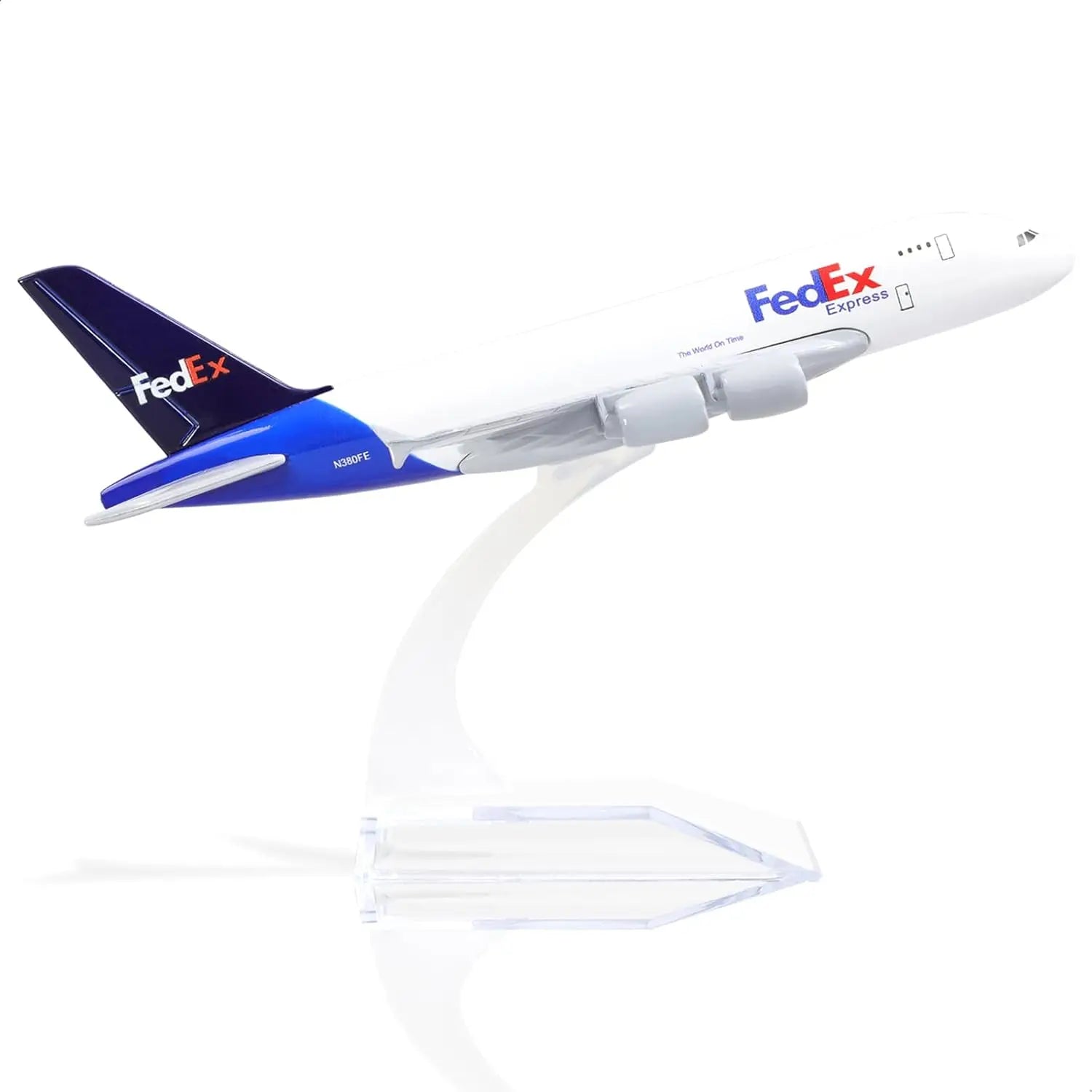 1/400 16cm A380 FedEx Diecast Metal Airplane Model Collectible Display Toy Airplane Model Collection Toys For Children