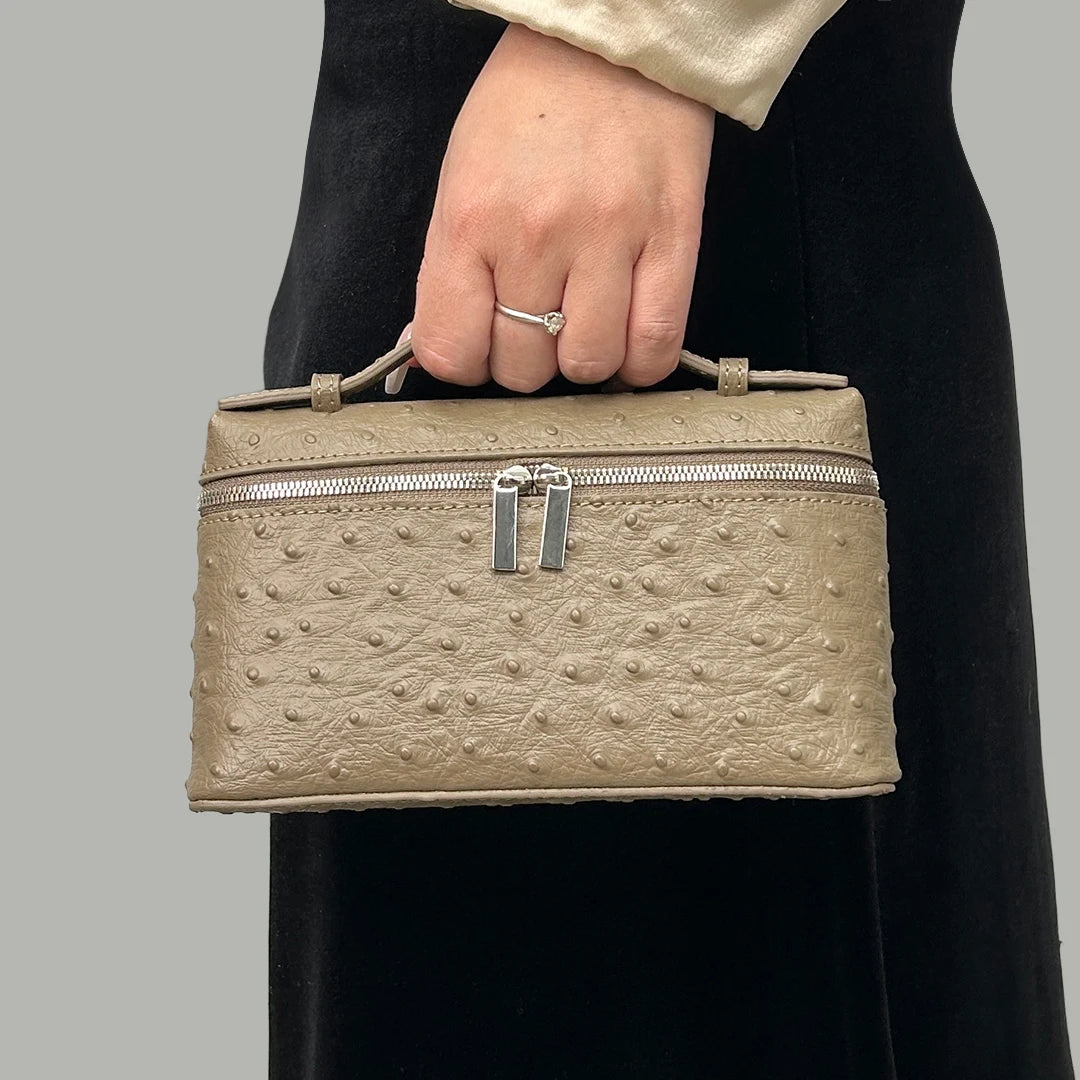 Mendy Women's Bag Ostrich Small Bag Cow Leather Shoulder Bags Crossbody Handbags Clutch Bag Luxury Bags Designers New In handbag