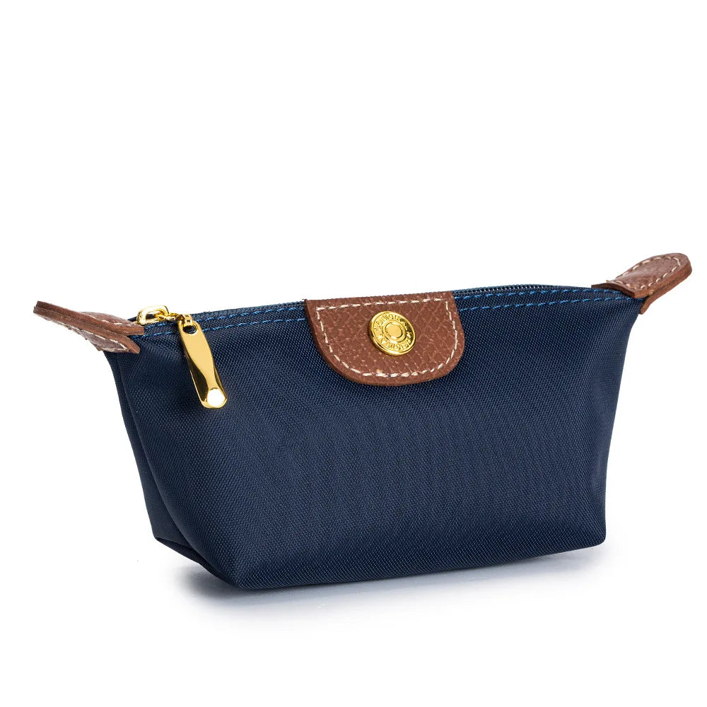 Mini Dumpling Coin Purse Fashion Nylon Makeup Bag Lightweight Portable Lipstick Earphone Storage Case Ins Style Women's Wallet