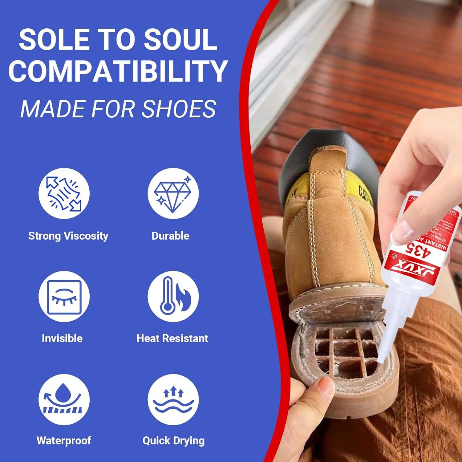 435 Ceramic Glue, Clear Super Ceramic Glue Repair Kit for Pottery and Porcelain, Food Safe Adhesive for Mug, Waterproof and Heat Resistant, Strong Bonding, Long Lasting, Quick Drying, Easy to Use.