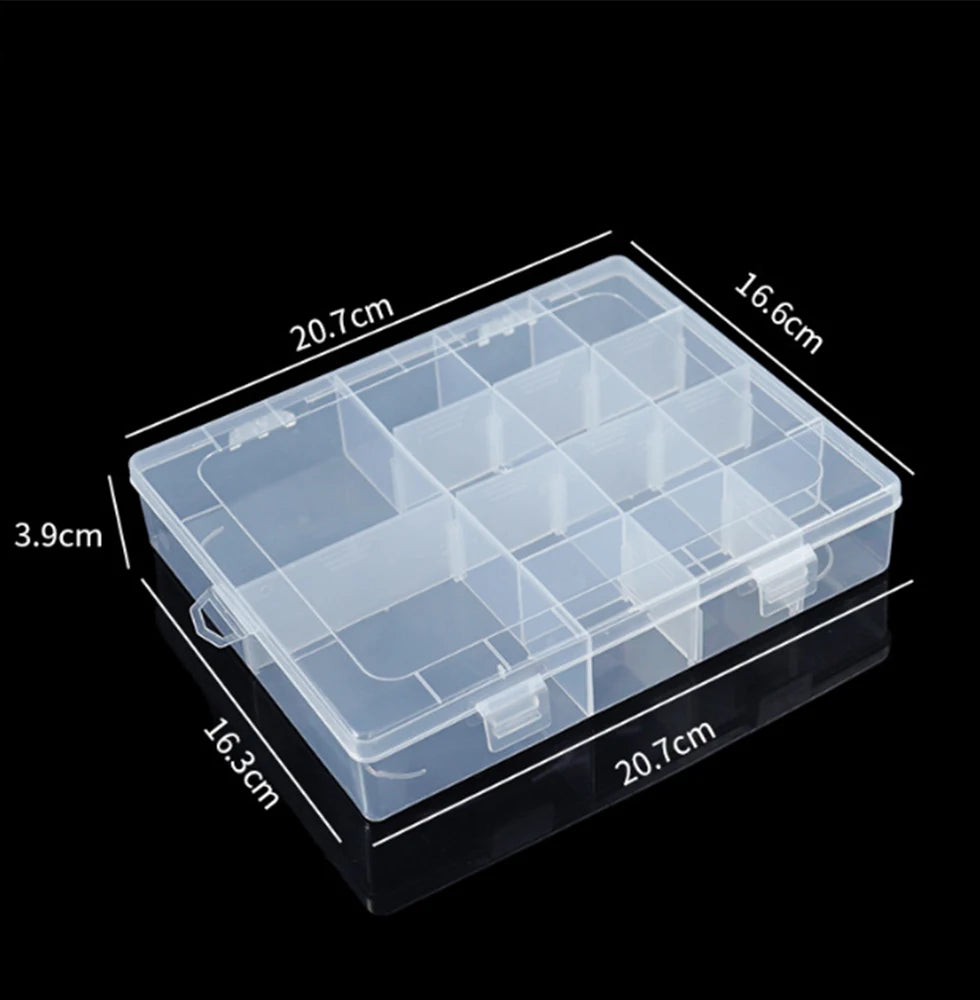 Disassemblable 14-Compartment Plastic Box Hardware Accessories Tools Desktop Drawer Accessories Fishing Gear Split Bean Containe