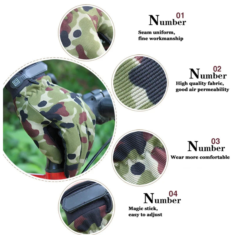 Cycling Tactical Gloves Spring Summer Climbing Camping Hiking Anti Slip Gloves Training Fitness Motorcycle Gloves for Men Women