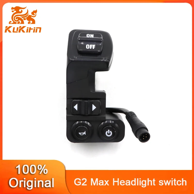 Original Kukirin Headlight Switch for Kukirin G2 Pro/G2 Max E-Scooter Skateboard Horn Button Turn Signal Switch Parts