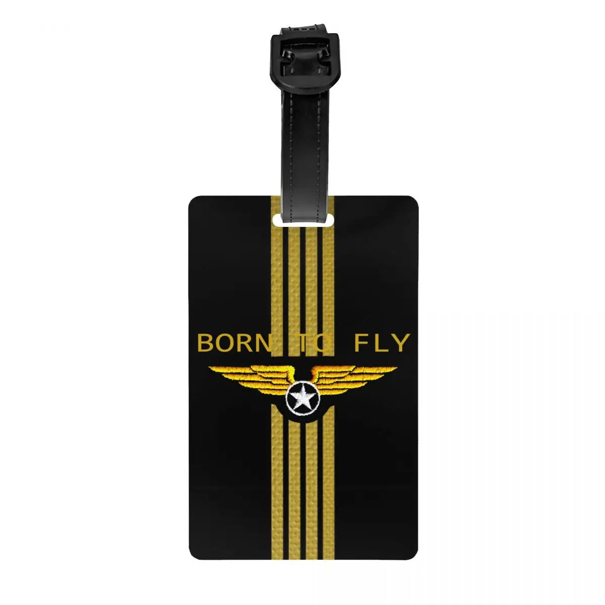 Custom Boeing 777X Captain Stripes Luggage Tags for Suitcases Aviation Aviator Flight Pilot Baggage Tags Privacy Cover ID Label