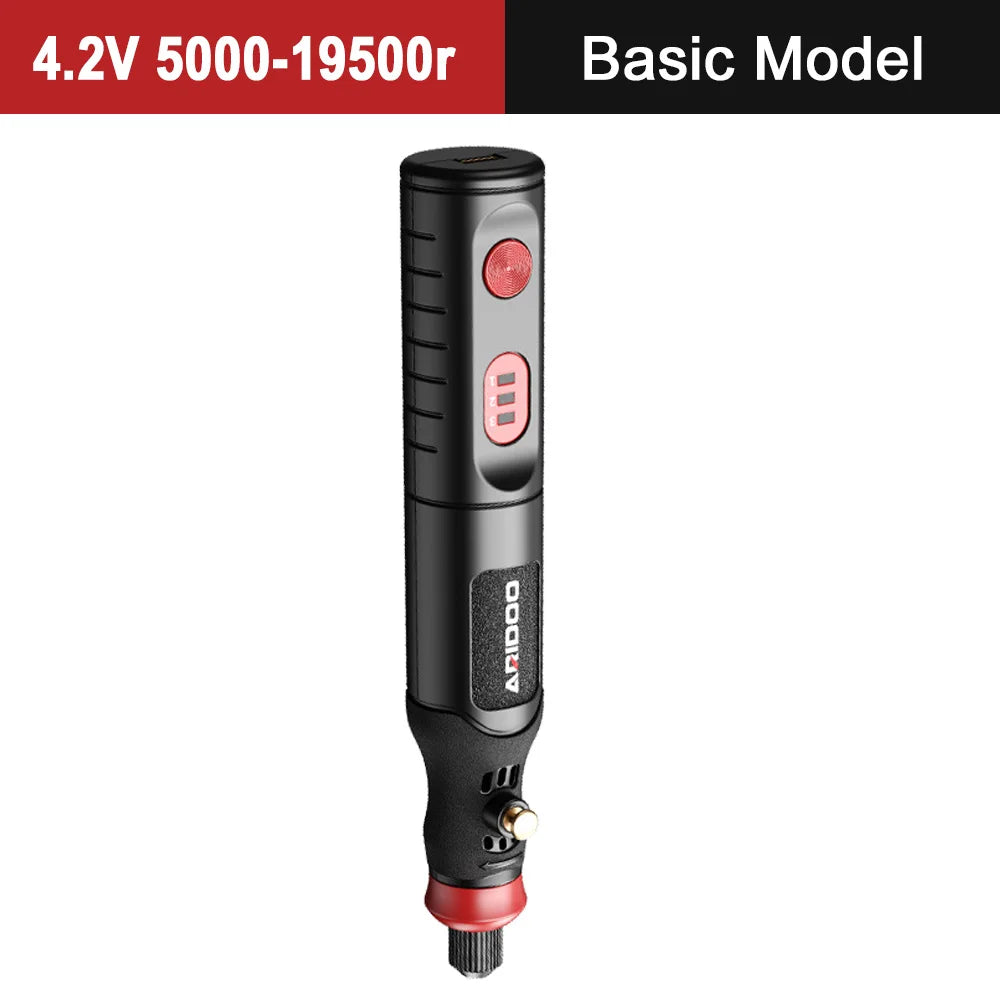 5000-20000r 4.2V Engraver Electric Drill Mini Grinder Engraving Pen Drilling Machine Cordless Rechargeable Micro Rotary Tool Kit