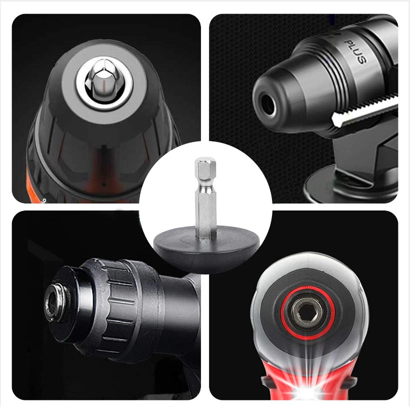 Drill Brush Attachments Set Polish Sponge Power Scrubber Brush All Purpose Clean For Grout Tiles Sinks Bathtub Bathroom Kitchen