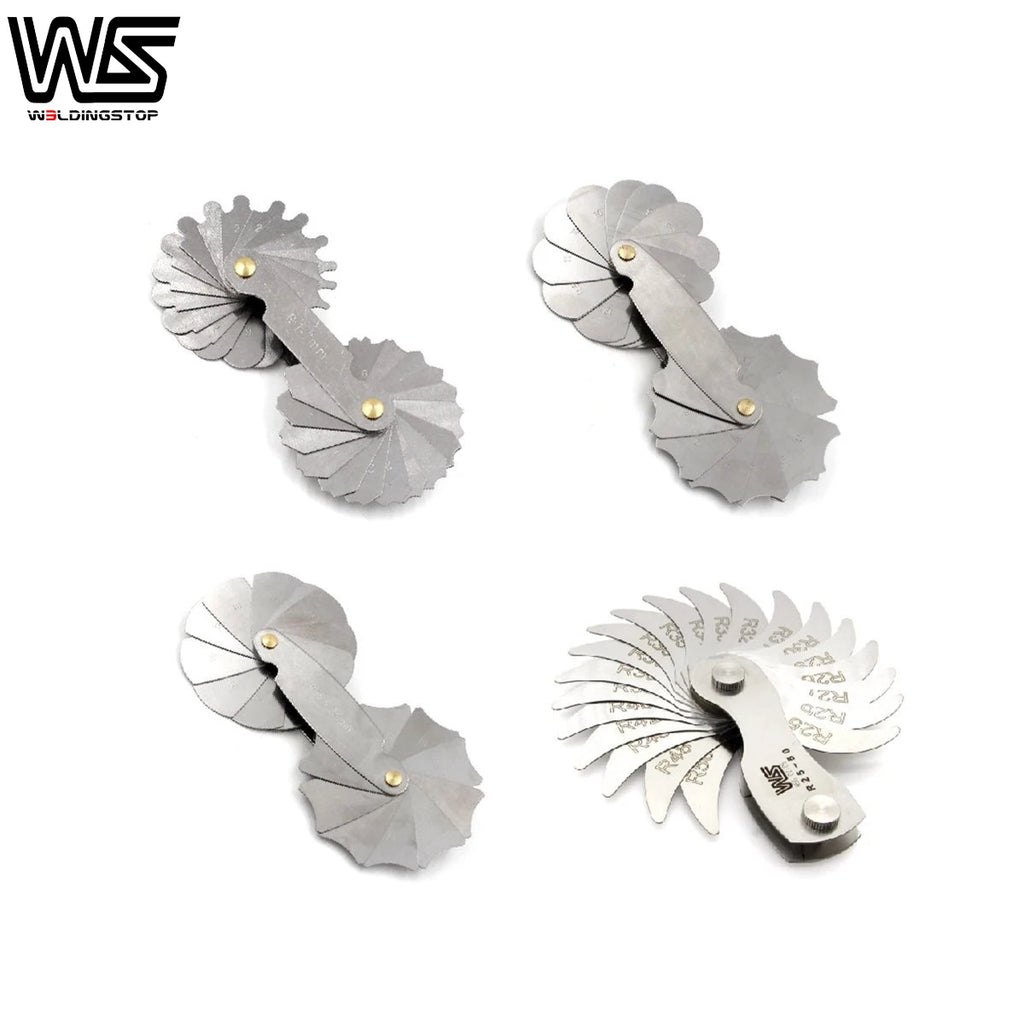 Radius Gauge Set 1-50mm Concave/Convex Measure Radius Tool