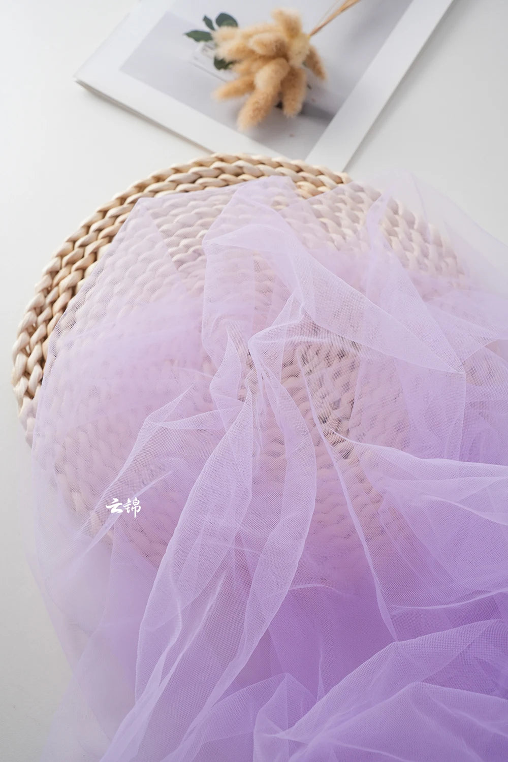 Green Transparent Tulle Fabric By The Meter for Clothing Hanfu Veil Wedding Background Diy Sewing Gauze Cloth Soft Light White