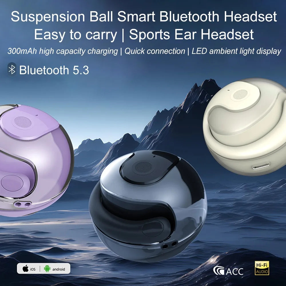 AI Translator Headphones 144 Languages Real Time Two-Way Translation Bluetooth Headset for Business Wireless Waterproof Earbuds