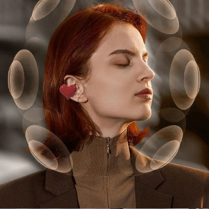 Fashion Love-shaped in-ear Bluetooth Headset Long Battery Life Noise Reduction Wireless Headset Gift