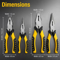 Electric Wire Pliers Large Opening Sharp Multifunction Tool for Cutting Twisting Gripping Metal Wires Heavy Duty Industrial Tool