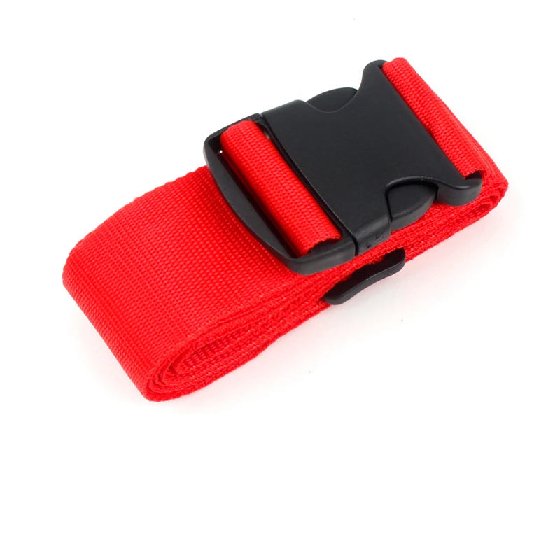 Straight Shaped Luggage Straps for Suitcase, Polyester Luggage Belt with Adjustable Release Buckle Travel Accessory