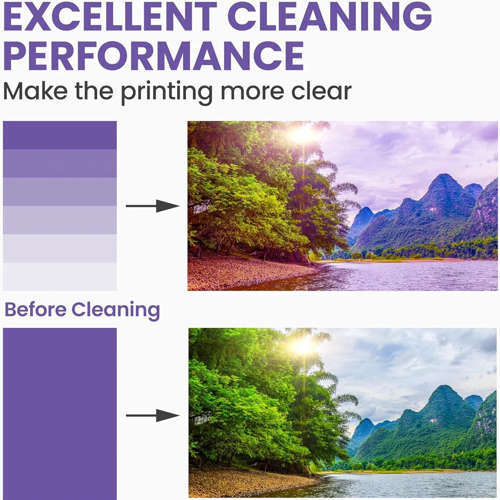 MIRAVEXL 100ml Printhead Cleaning Kit Liquid Solution for HP Epson Canon Brother Inkjet Printer Head Unclog Cleaner Repair Tool