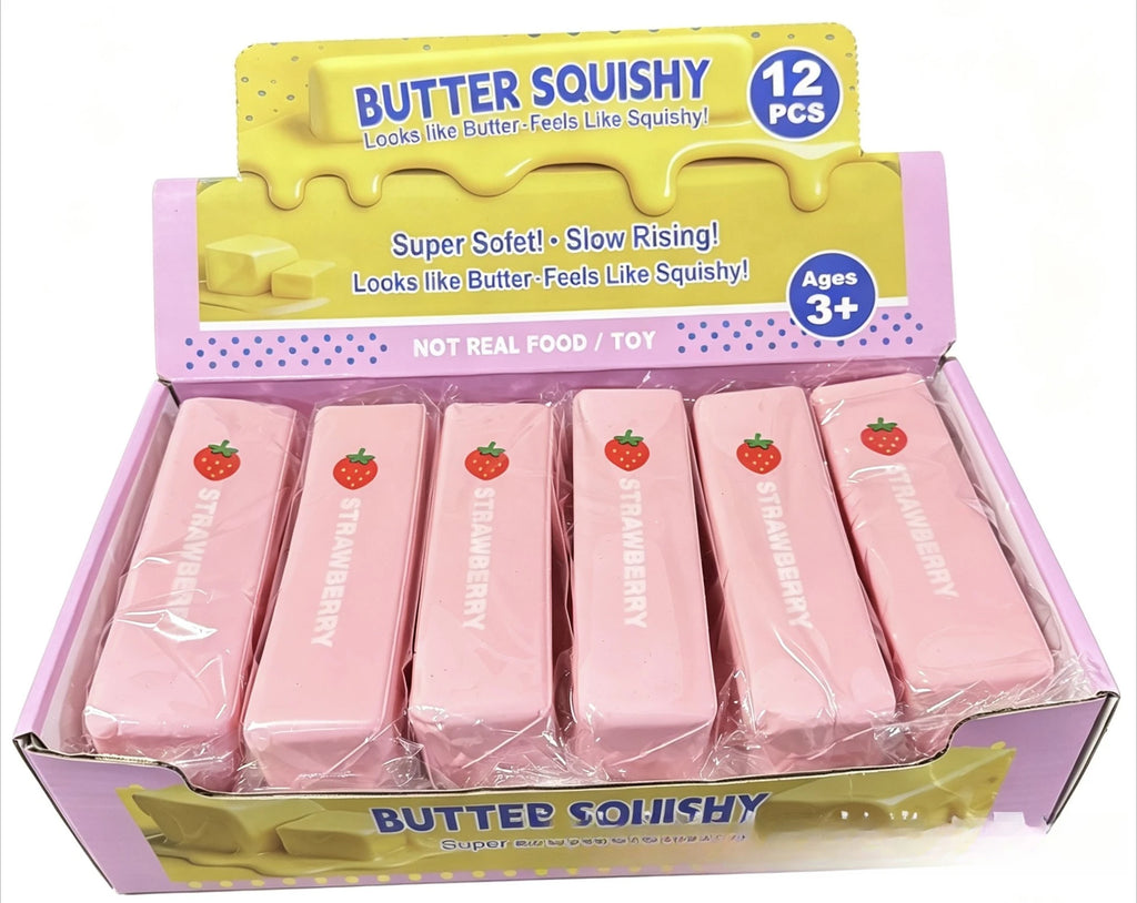 1/6/12pcs Soft Slow Rebound Butter Stick Realistic Silicone Squeeze Stress Relief Gadget Funny Anti-Anxiety ﻿Squeeze Party Gift