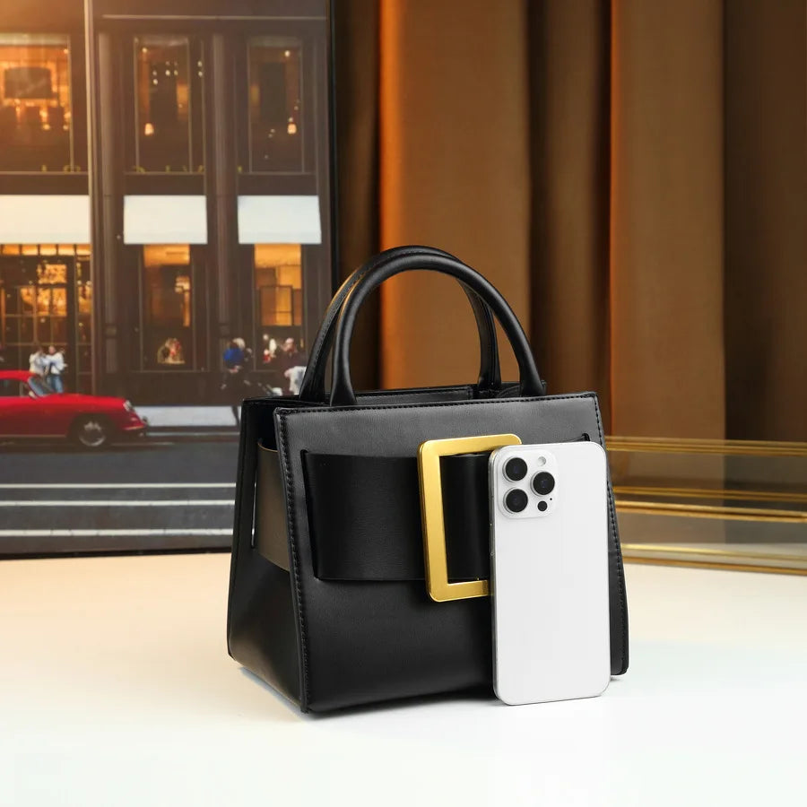 Chic Minimalist Designer Diaper Bag Women Luxury Large Capacity Tote Elegant Leather Crossbody Bag For Shopping And Party