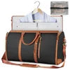 2 in 1 Convertible Garment Duffel Bag for Men Business Travel Suit Bag Large Capacity Weekend Overnight Bag with Shoulder Strap