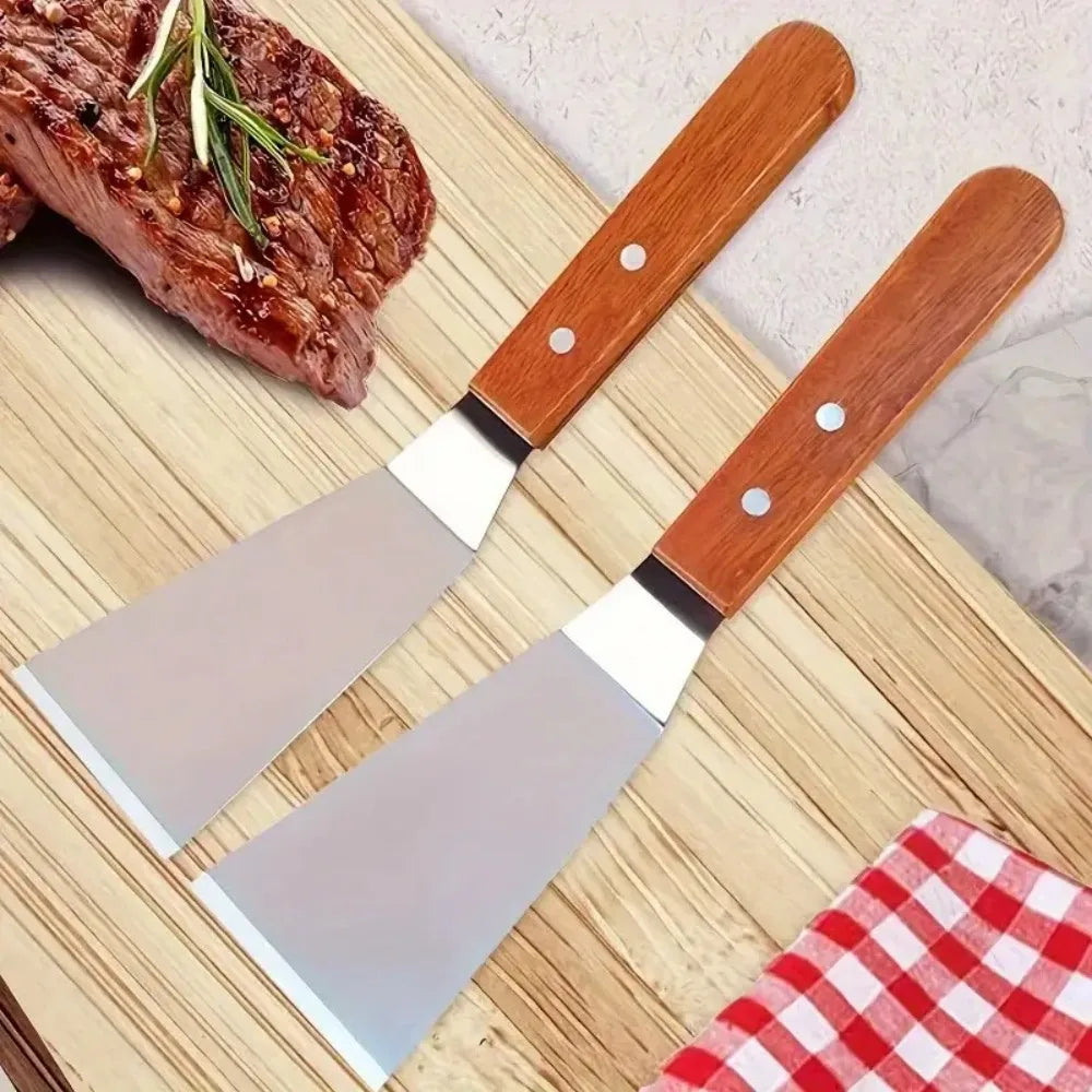 Stainless Steel Slanted Spatula, Kitchen Tools & Accessories, Multifunctional for Steak, Pizza, Cake BBQ, Pan Cooking & Home Use
