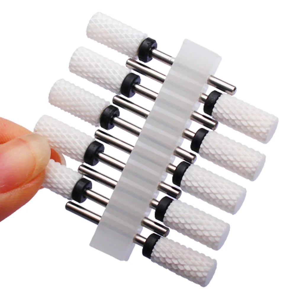 10pc Carbide Manicure Cutters Set Nail Drill Bits Gel Polish Remover Cutter Ceramic Strawberries for Nails Electric Files Tools