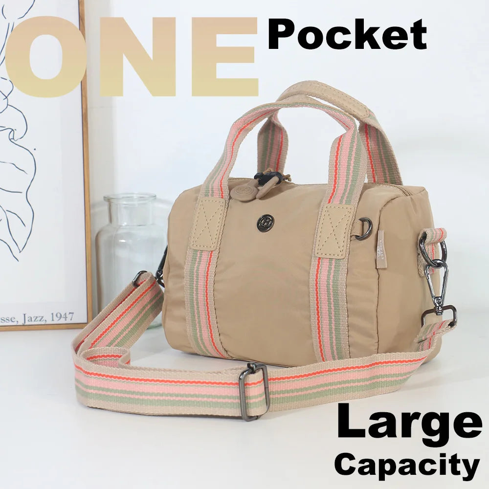 Women's Fashion Crossbody Bag, Nylon Material Small Handbag Fabric Bag, Large Capacity Messenger Bag.