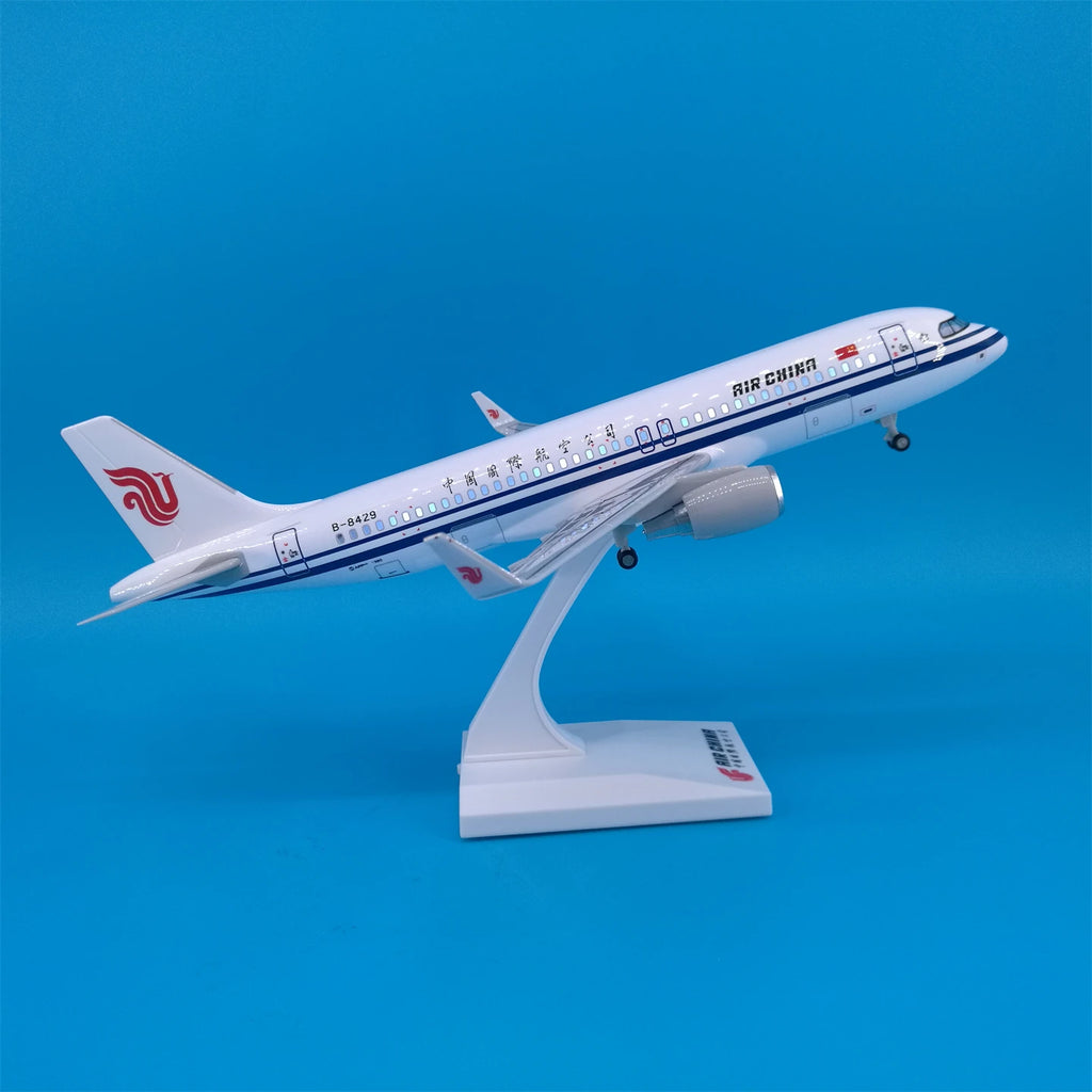 30cm Chinese Airbus & Boeing Airplane Model Diecast Resin with LED Light
