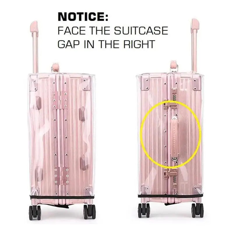 Transparent PVC Luggage Cover Single Piece Dust Scratch Resistant Protective Sleeve For 20-28 Inch Travel Trolley Bag Supply