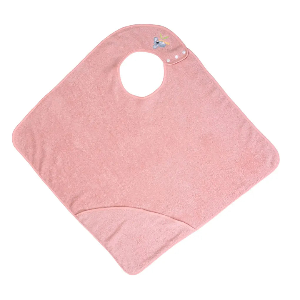 Soft And Absorbent Hooded Baby Towel Hands Free Combed Cotton Easy To Clean Combed Apron Towel Size