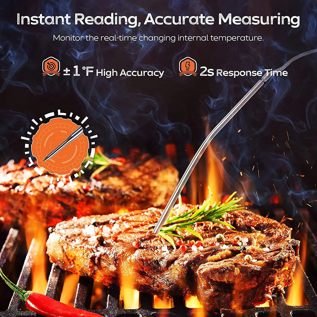 Digital Meat Kitchen Thermometer Stainless Waterproof Meat Temperature  Thermometre Probe Oven Cooking BBQ Temperature Meter