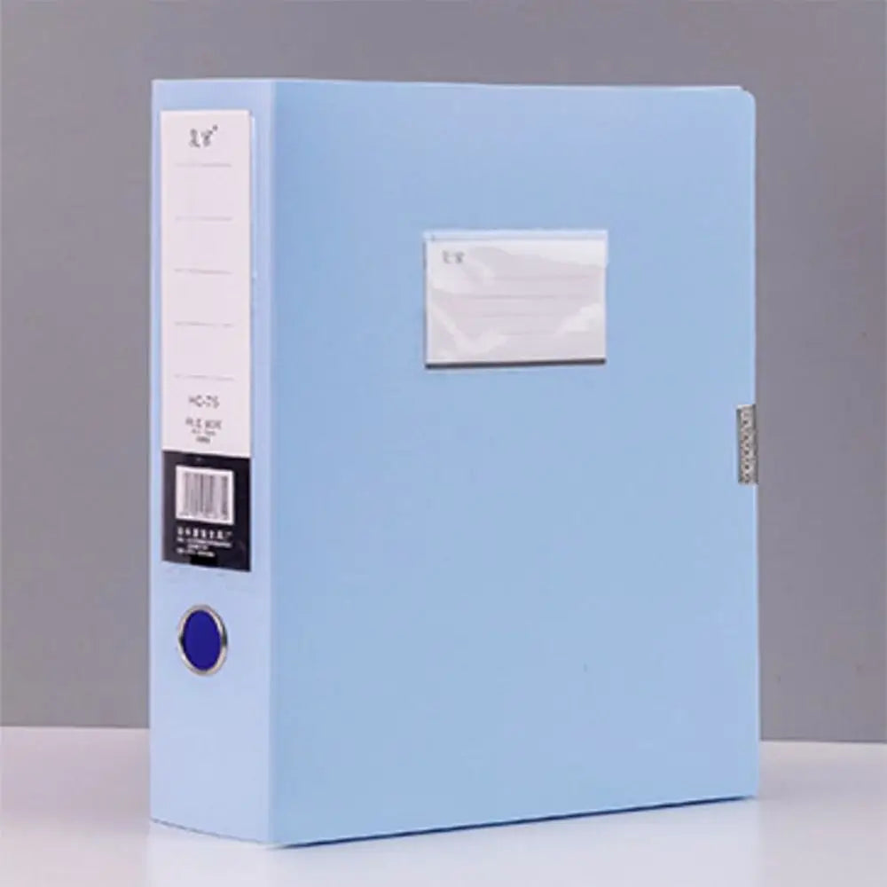 Multifunctional A4 File Organizer Box Thickened Dustproof File Paper Organizer Morandi Color PP Plastic Document Case