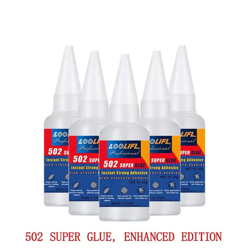 LOOLIFL-502/20g instant-drying adhesive three-second setting super adhesive transparent and seamless repair