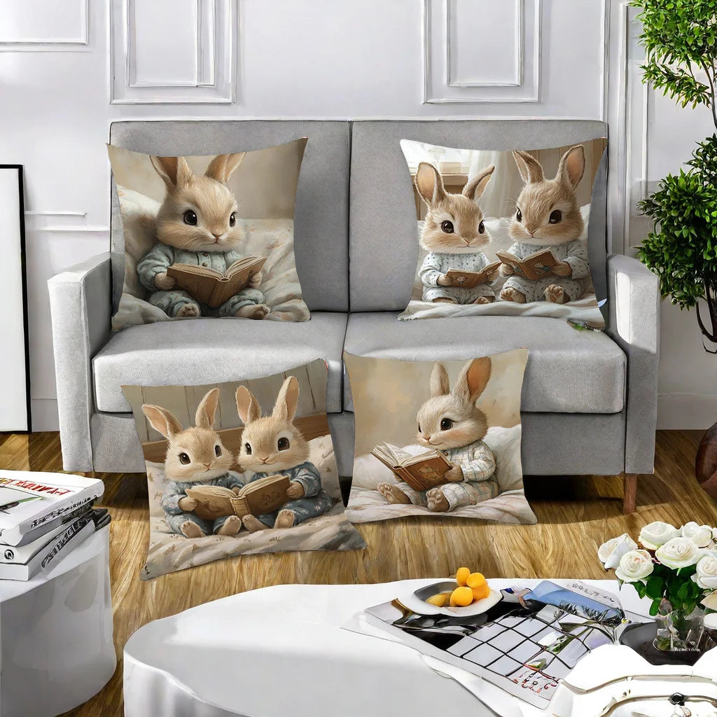 4pcs Decorative Pillowcases Depicting a Butterfly Gracefully Moving Over Water, Perfect for Elevating Home and Sofa Decor