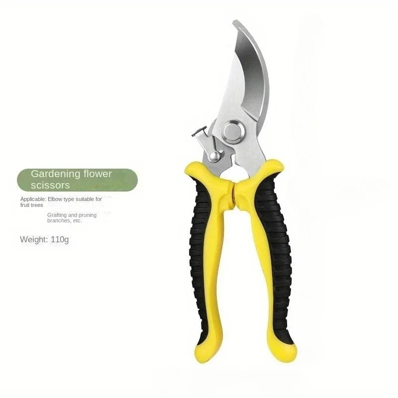 Proof Sharp Garden Trimming Scissors Professional Anti-slip Hand Pruners Fruit Trees Flowers Bushes Household Gardening Tools