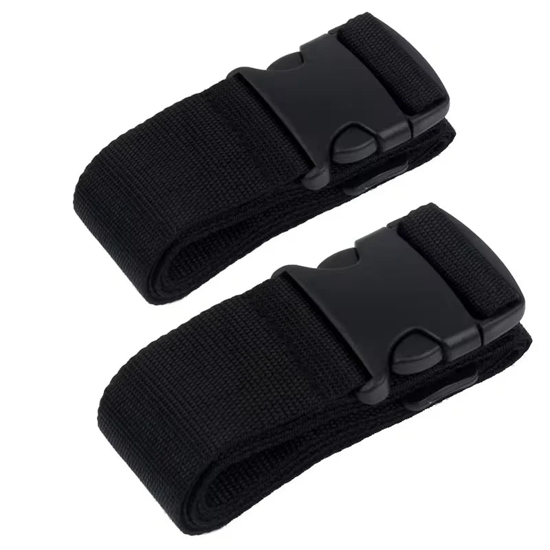 Straight Shaped Luggage Straps for Suitcase, Polyester Luggage Belt with Adjustable Release Buckle Travel Accessory
