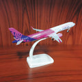 20cm Wizz Air For Airbus A321 1/200 Diecast Aircraft Prebuilded Model Plane Kits To Build Toy Airplane For Children Collections