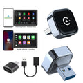 New Wireless CarPlay Adapter for Apple iPhone ＆Android Auto 2 in 1, Mini USB CarPlay Dongle Wirn with Fast Stable Connectio