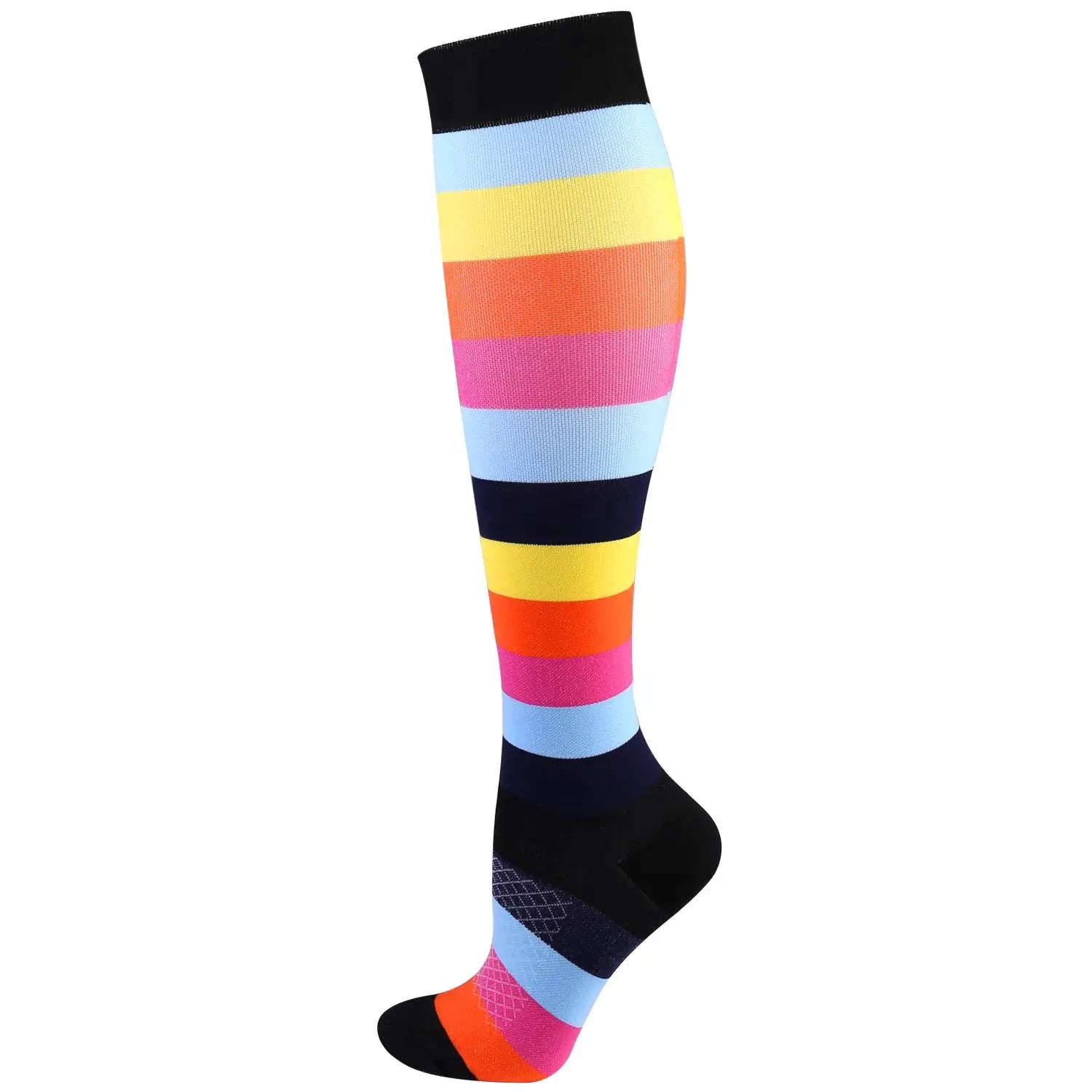 New Compression Socks Men Best Graduated Athletic 20-30 Mmhg Nursing Socks Fit For Running Flight Travel Compression Sport Socks