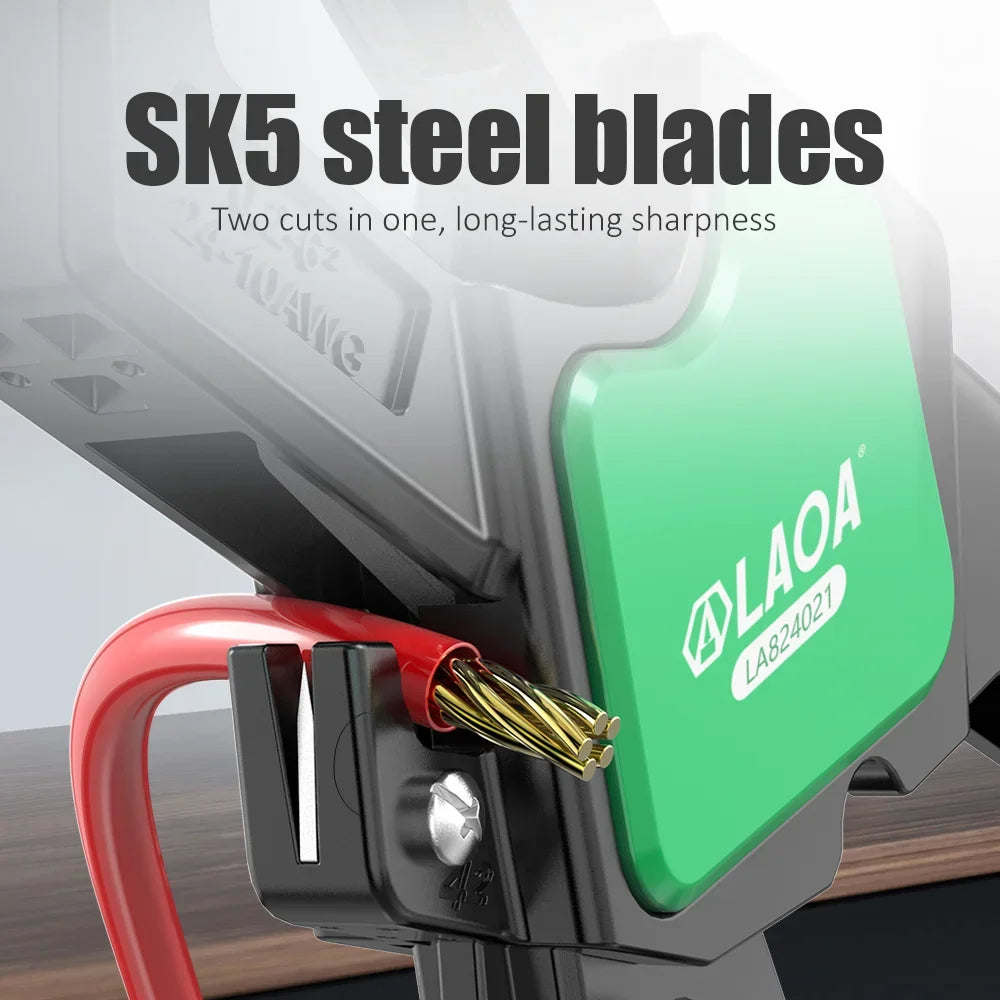 LAOA Multifunctional Fast Fully Automatic Wire Stripping Pliers 0.2-6 Cable Cutting Nippers Adjustable Electrician Pliers