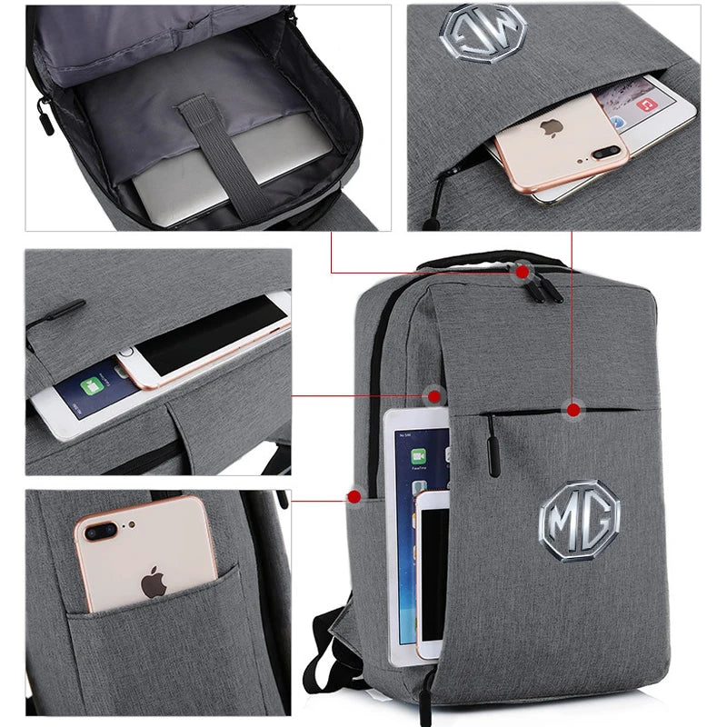 Car Laptop Pouch Men's Shoulder Bag Business Backpack Accessories For Morris Garages MG 6 3 5 7 TF ZR ZS HS GS GT Hector RX5