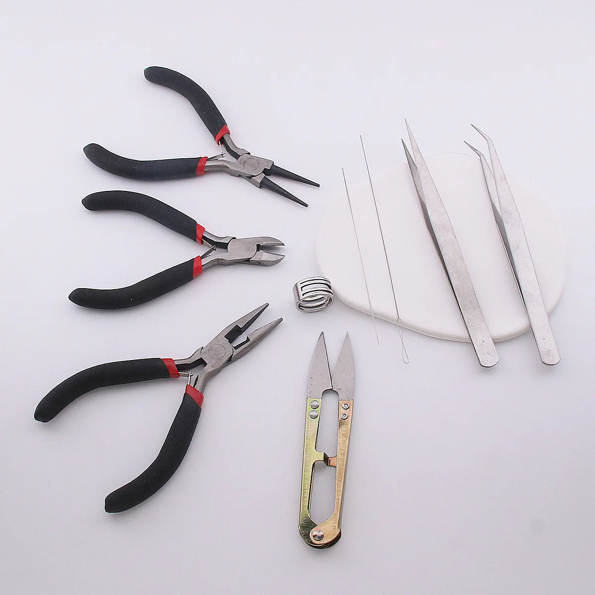 4pcs/1pcs Multifunctional jewelry pliers manual pointed-nosed pliers oblique pliers mini pointed-nosed pliers，For Jewelry making